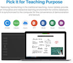 huion inspiroy h1060p graphics drawing tablet, 10 x on a desk or shelf