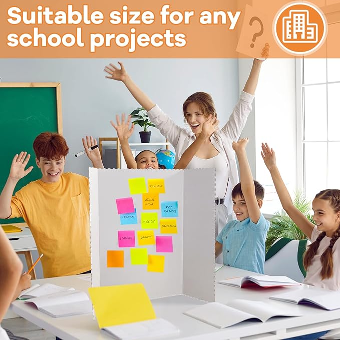 Ctosree 36 Pcs 48 * 36 Inch Tri Fold Poster Board Bulk, Science Fair Project - Image 5