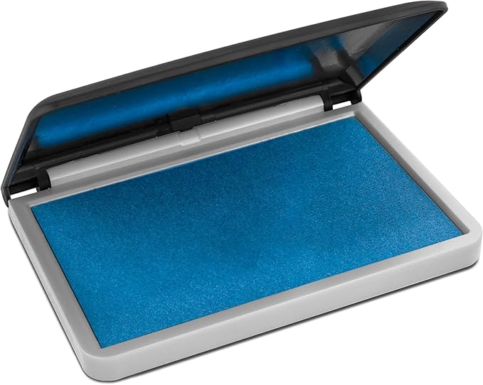 MaxMark Large Premium Sky Blue Ink Stamp Pad by Maxmark