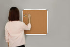 Cork Board Set - Bulletin Corkboard 24 x 24 inch Framed - Wall Hanging Message - Image 2