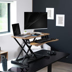 VIVO 32 inch Desk Converter, K Series, Height Adjustable Sit to Stand Riser - Image 8
