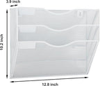 EASEPRES 3 Pocket Mesh Hanging Wall File Organizer, Wall Mounted Mail Paper - Image 2
