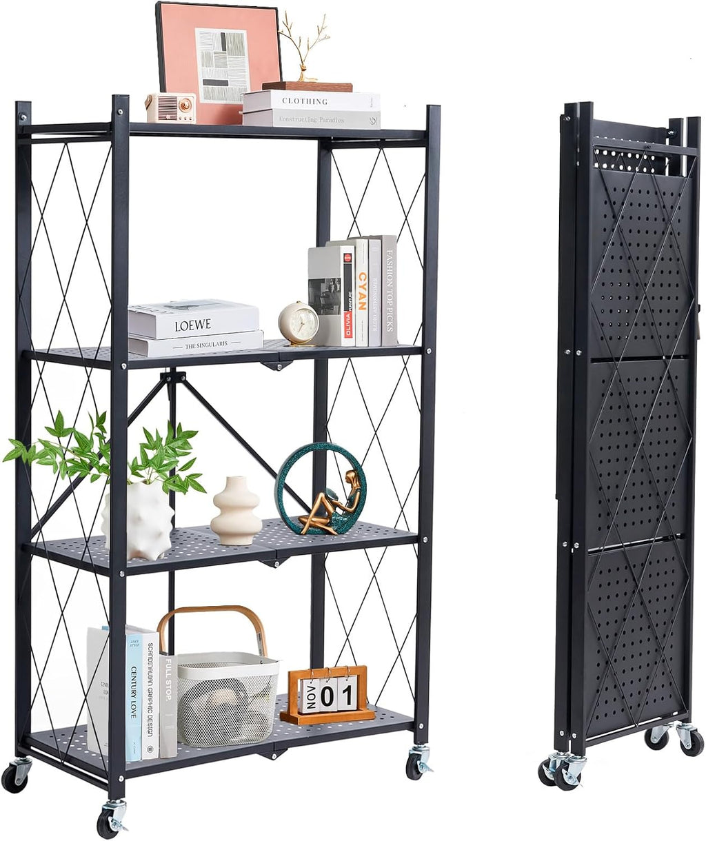 brian & dany 4-tier foldable storage shelves with, main product view