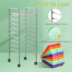 GLACER 10 Drawers Rolling Cart, Storage Cart - Image 6