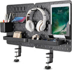 EHO Clamp-On Desk Pegboard, Desk Partition Panel, No-Drill Desk Mounted Peg by EHOPrime