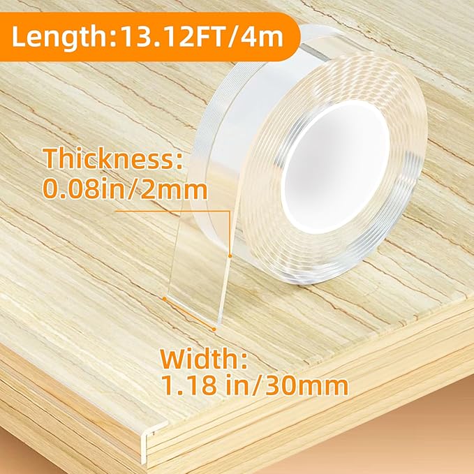 1.18 in x 13.12 FT, Self Adhesive Protective Bumper Guards - Image 2