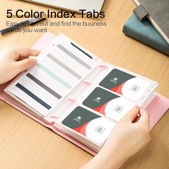 deli Business Card Book Holder, Business Card Organizer, Name Card Book Holder - Image 2
