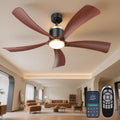 blnan 42 inch solid wood ceiling fan with, main product view