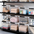 Citylife 82 QT Clear Plastic Storage Bins - Image 5