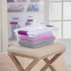 STERILITE 15 Qt ClearView Latch Storage Box, Stackable Bin - Image 5