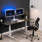 vivo dual monitor desk stand for 13 to shown in use