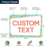 Custom Sign, Custom Street Sign, 11 Font Colors, 13 Font Styles, 4 Hole Options - Image 6
