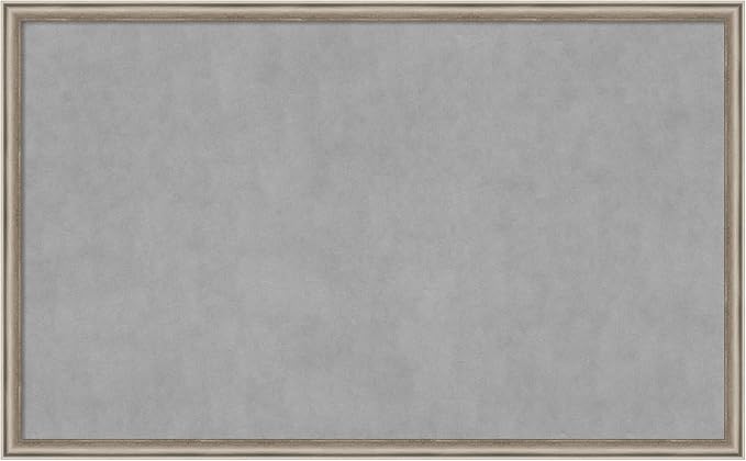Amanti Art Silver Framed Magnetic Board 26x42 Large Vision Board by AmantiArt
