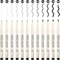 CHARSOCO Black Micro Pens Set by CHARSOCO