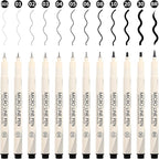 CHARSOCO Black Micro Pens Set by CHARSOCO