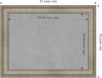 Amanti Art Silver Framed Magnetic Board 25x33 Medium Vision Board - Image 4