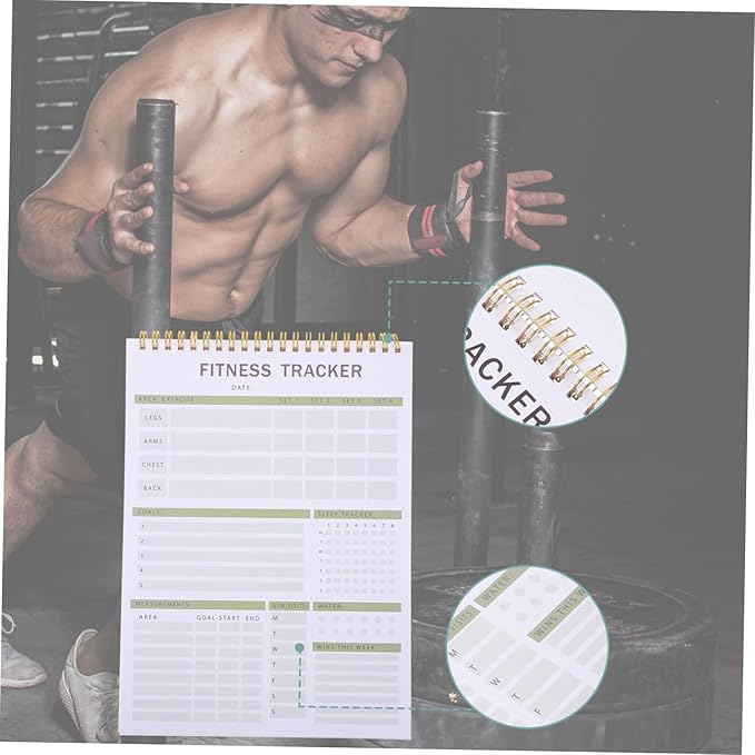 Mipcase Fitness Agenda Notebook Portable Workout Log - Image 5