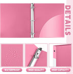 Henoyso 16 Pcs 3 Ring Binder 0.5 Inch Round Fits Letter Size 8.5'' x 11'' Paper - Image 4