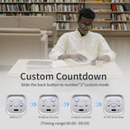 Productivity Timer Flip Gravity Sensor Cube Timer Countdown & Countup, Mute & - Image 4