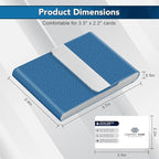 Business Card Holder with Ultra Slim Design, Business Card Case with Premium PU - Image 6