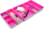 Welaxy Desk Drawer Organizer Tray Set, 8-Piece Office Drawer Organizers by Welaxy