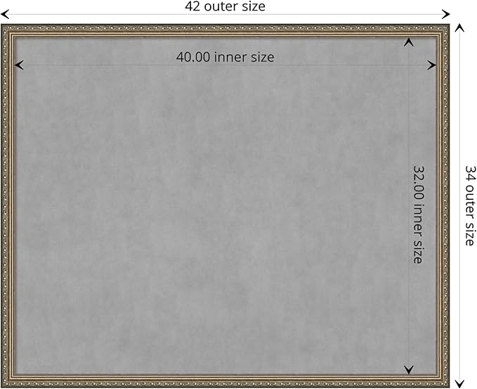 Amanti Art Silver Framed Magnetic Board 34x42 X-Large Vision Board - Image 4