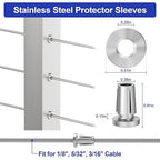 BLIKA Upgraded 20 Pack Stainless Steel Protector Sleeves - Image 2