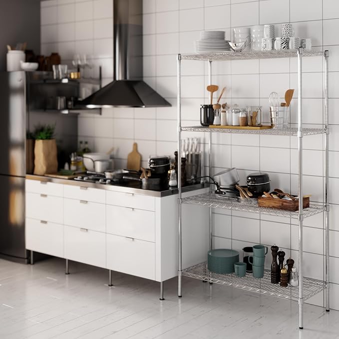 Regal Altair 18" Deep x 42" Wide x 74" Height Wire Shelving Kit | 4-Tier | NSF - Image 7