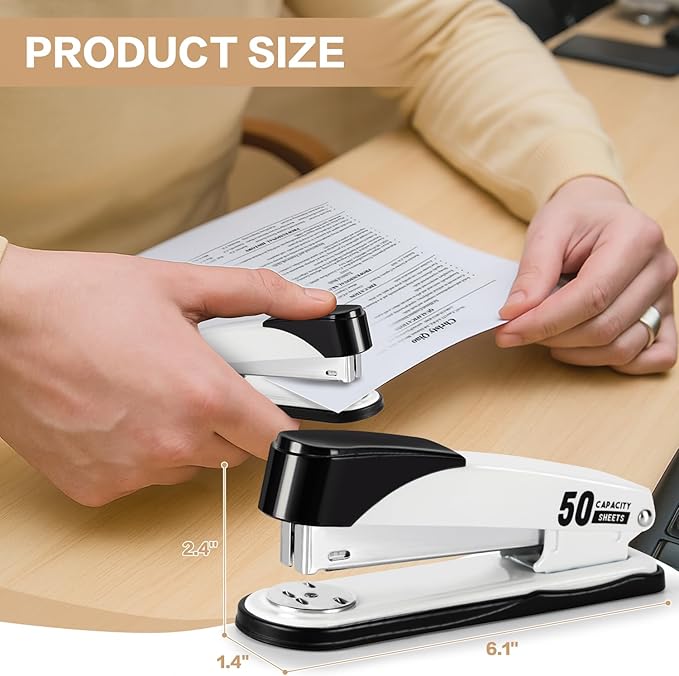 Deli Stapler Heavy Duty, Full Strip Staplers - Image 2