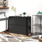 FLIXELIO File Cabinets 2 Drawer, Metal Office Storage Filing Cabinet - Image 7