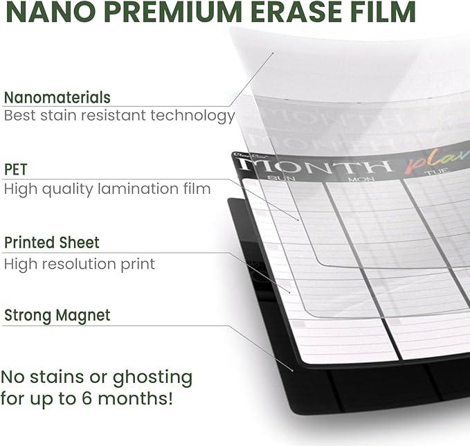 Magnetic Dry Erase Monthly Calendar Set - Image 3