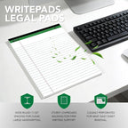KAISA Legal Notepads 8.5"x11.75"，12pads note pads Writing Pads Recycled Paper - Image 4