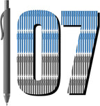 JIMMIDDA Pens Bulk, 107 Pack Ballpoint Black & Blue Ink, 1.0MM Medium Point by JIMMIDDA
