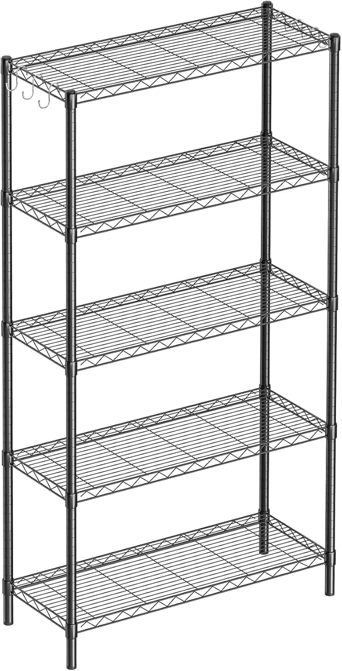 Guan River 5-Shelf Adjustable Metal Shelf Wire Shelving Unit Storage Rack by GuanRiver