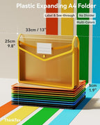 ThinkTex Plastic Expanding File Folder, Transparent envelopes - Image 2