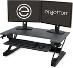 Ergotron – WorkFit-TL Standing Desk Converter, Dual Monitor Sit Stand Desk Riser
