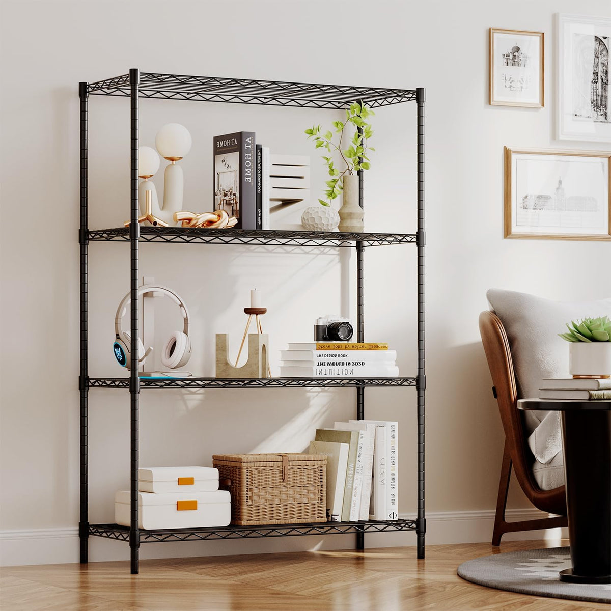 bestoffice | 4-tier wire shelf | 36" x shown in use