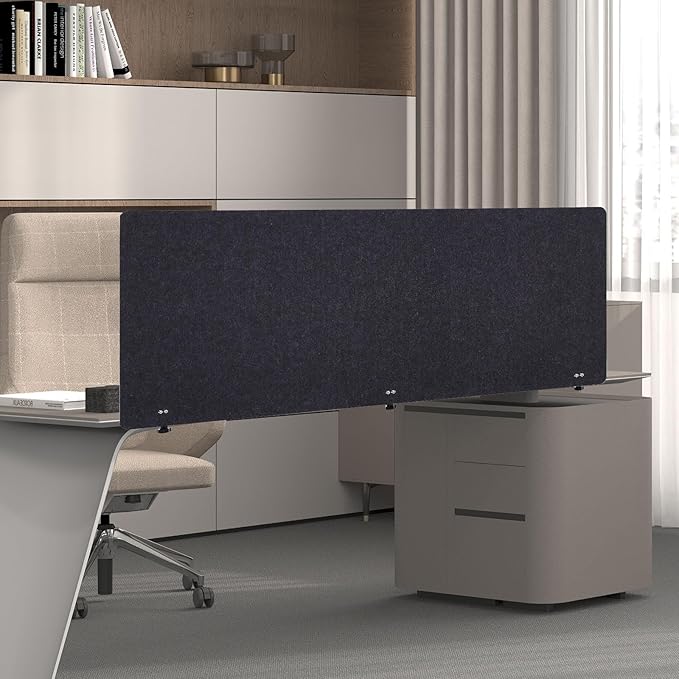 DouSeiAi Clamp-On Desk Divider, Desk Privacy Panel, Office Sound Absorbing - Image 4