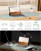 YSAGi Leather Desk Protector, Office Mat, Large Mouse Mat, Non-Slip PU Leather - Image 6
