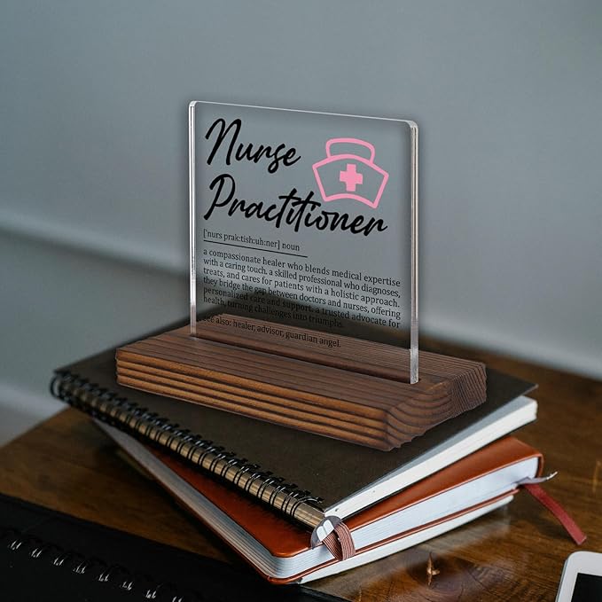 Nurse Practitioner Gifts, Thank You Appreciation Desk Sign - Image 2