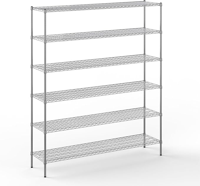 Regal Altair 18" Deep x 72" Wide x 86" Height Wire Shelving Kit | 6-Tier | NSF by Regal+Altair