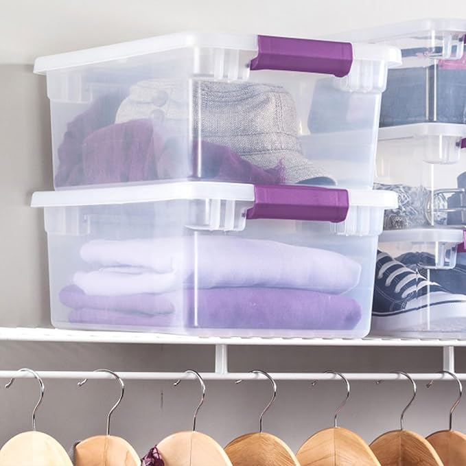 Sterilite 36-Pack 15 Quart Clearview Latch Box, Stackable Organizer Bins - Image 7