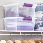 Sterilite 36-Pack 15 Quart Clearview Latch Box, Stackable Organizer Bins - Image 7
