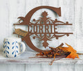 RealSteel Metal Split Letter Monogram – Personalized Last Name Sign by RealSteel
