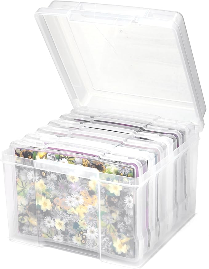 Find Scrapblooms 5×7 Photo Storage Box, Plastic photo keeper by FindScrapblooms