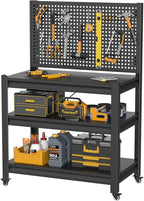 Storage Shelves with Pegboard, Heavy Duty Garage Shelving Units and Storage by Unknown