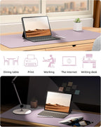 YSAGi Leather Desk Protector, Office Mat, Large Mouse Mat, Non-Slip PU Leather - Image 6