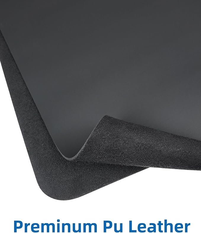 Leather Desk Pad Protector, Large Mouse Pad, Non-Slip Desk Blotter, Waterproof - Image 2