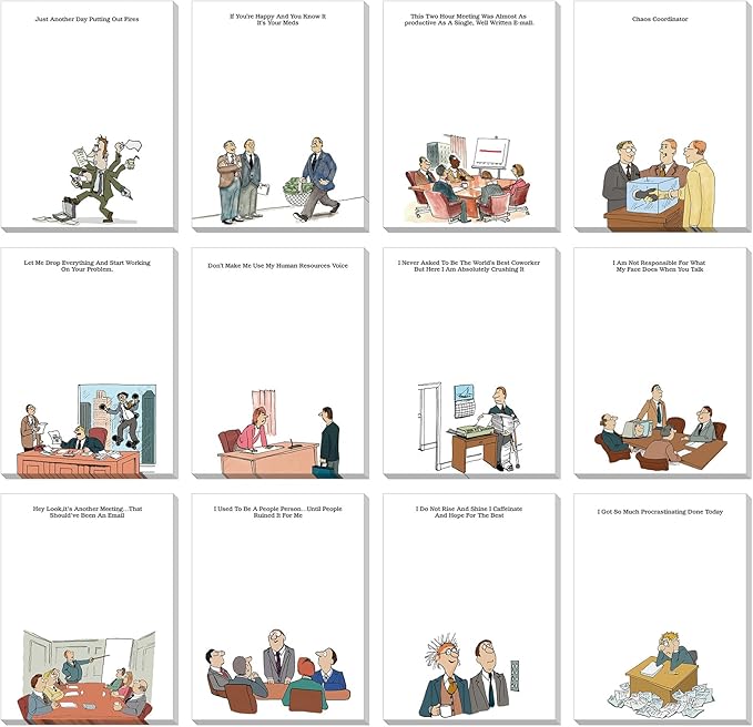 Funny Notepads with Sayings Sticky Funny Office Supplies to Do List Sarcastic by Pajean