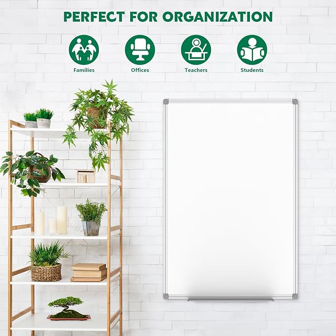 Lockways 48 x 36 Inch White Board 2 Pack | 4 x 3 Dry Erase Boards Magnetic - Image 4